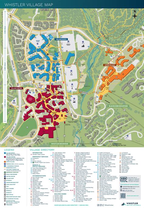 whistler village map stores.